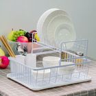 Anti Corrosion 1.5KG Stainless Steel 2 Tier Dish Rack