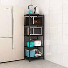 Stainless Steel Kitchen Shelf Floor Microwave Rack Oven Cooker Refrigerator Slot Storage Rack Multi-Layer