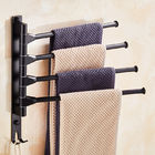 Foldable Rotary Rustproof Double Bar Towel Holder
