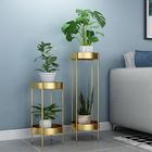 Rustproof Round 80cm Height Two Layer Plant Stand