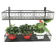 Outdoor Double Layer 4.41lb Metal Flower Stand