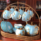 Gold Plated Six Hooks Tea Cup Holder Stand For Decoration