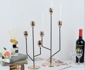 Anti Rust Nordic One Tier Gold Metal Candle Holders