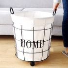 Iron Round Household Laundry Basket North Europe Dirty Clothes Basket Toy Litter Basket