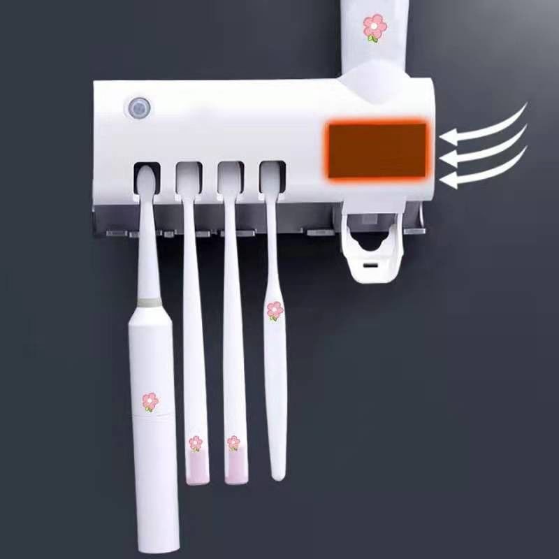 Solar DC5V Uv Light Toothbrush Holder , 265nm Tooth Brush Cup Holder