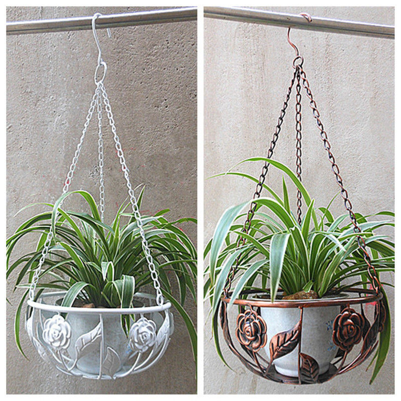 Iron Balcony Flower Pot Hanging Basket